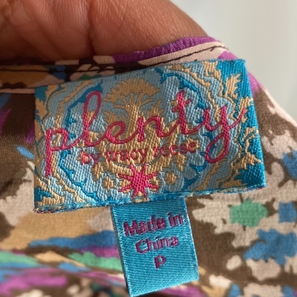 Plenty By Tracy Reese 100% Silk Ruffle Beaded Dress SZ S - Picture 5 of 8